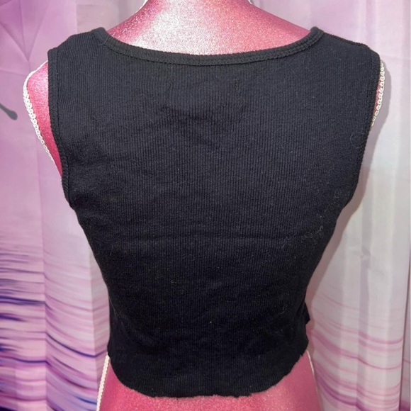 rainbow rhinestone heart tank top - Picture 2 of 2